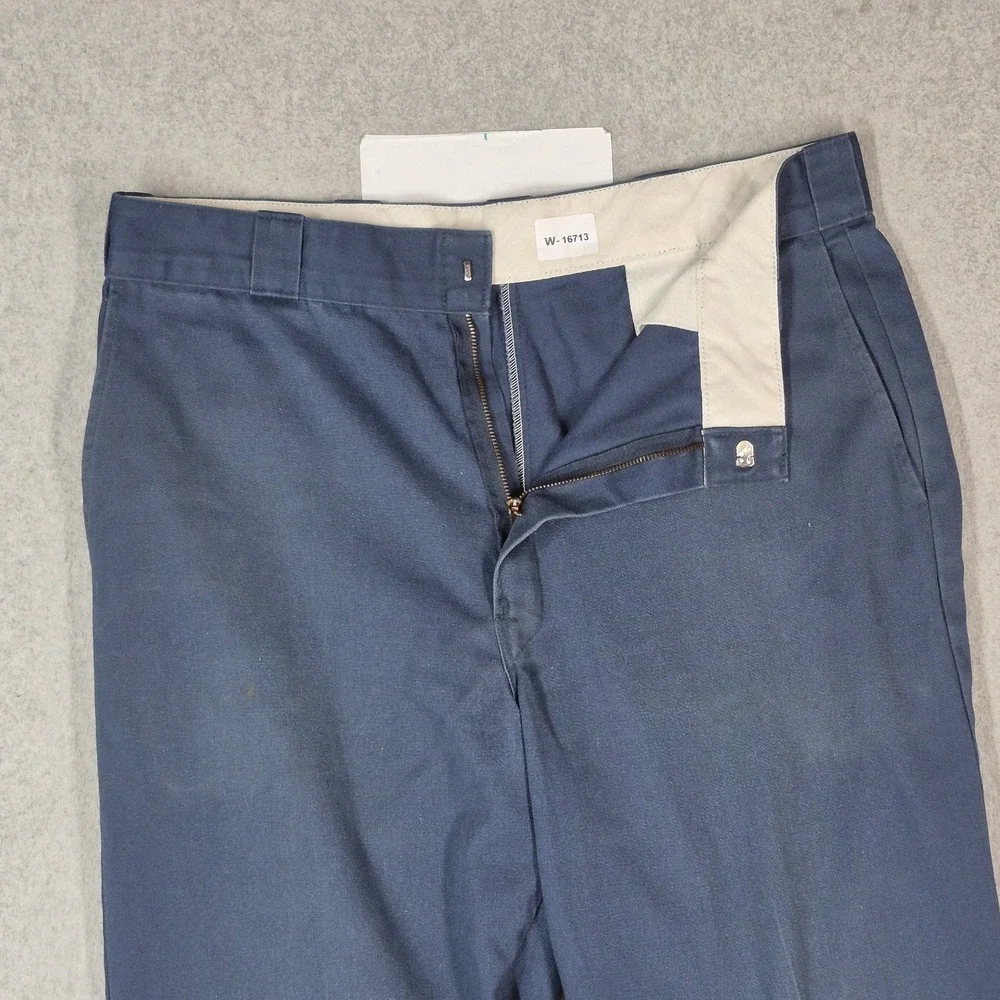 Dickies Men Pants 36X32 Navy Blue 874 Twill Workwear 31